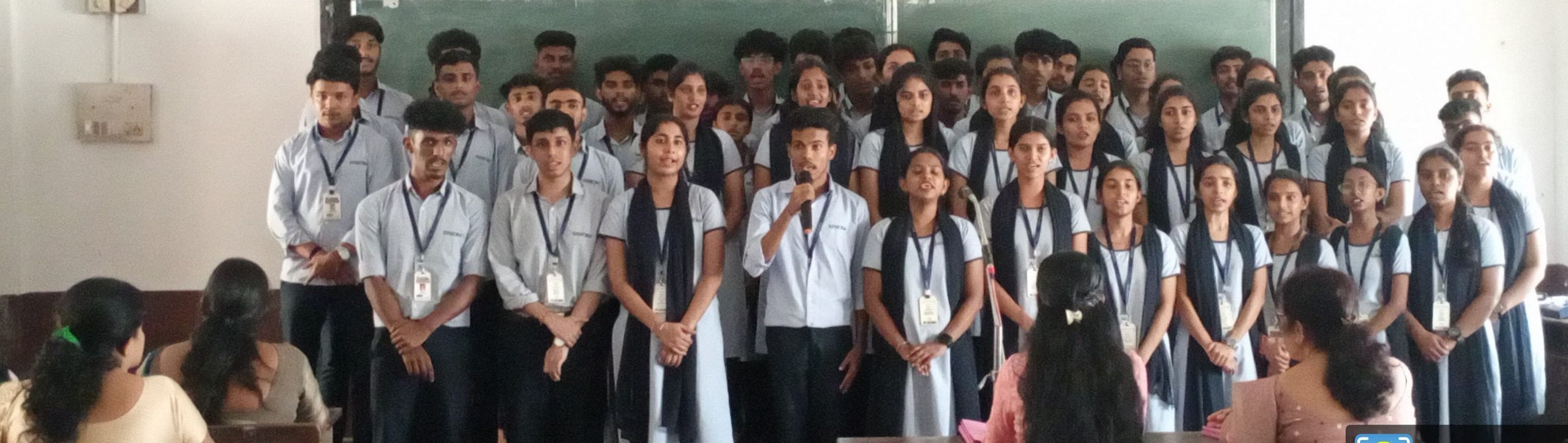 Melodies of Unity: Inter-College Anthem Singing Competition at SDM College.