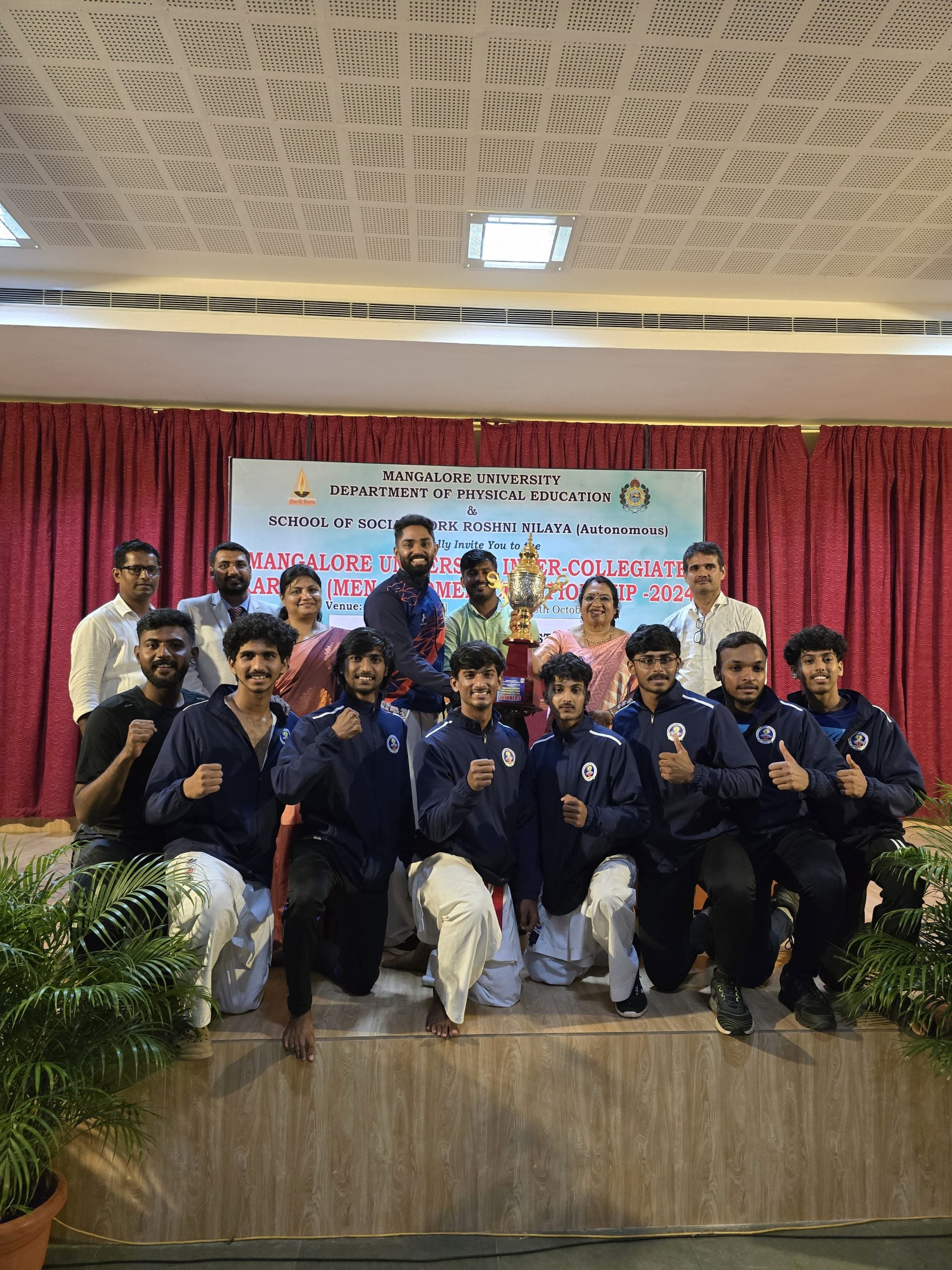 SDMCBM Wins Mangalore University Inter-Collegiate Karate Championship 2024.