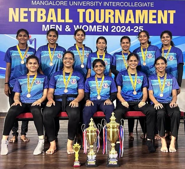 SDMCBM Win Prizes at Mangalore University Intercollegiate Netball Tournament.