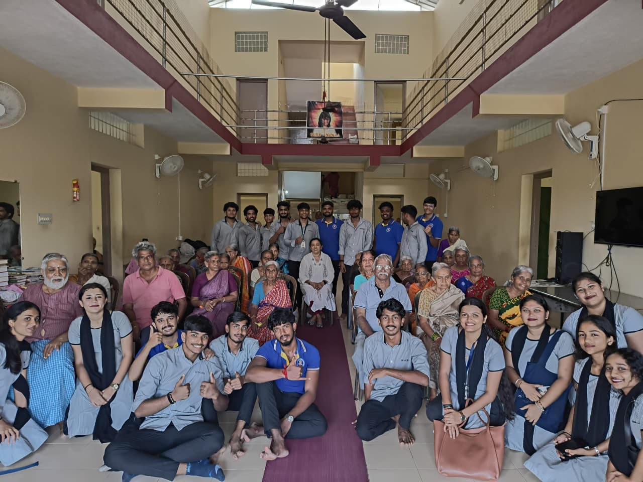 Extension activity at Sevaashrama, village, Deralakatte.