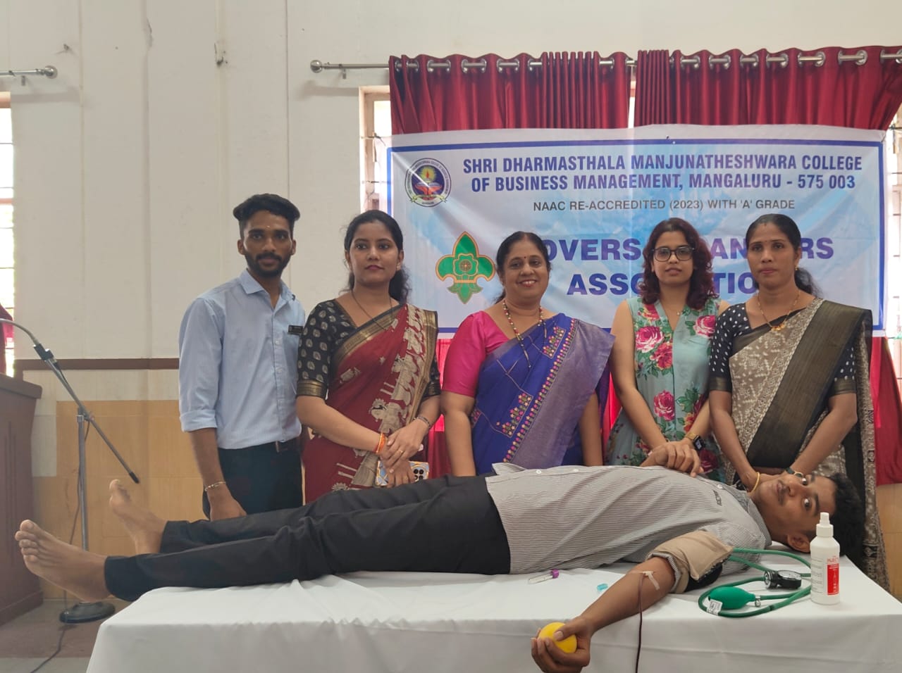 Blood Donation Campaign Held at SDM College of Business Management.