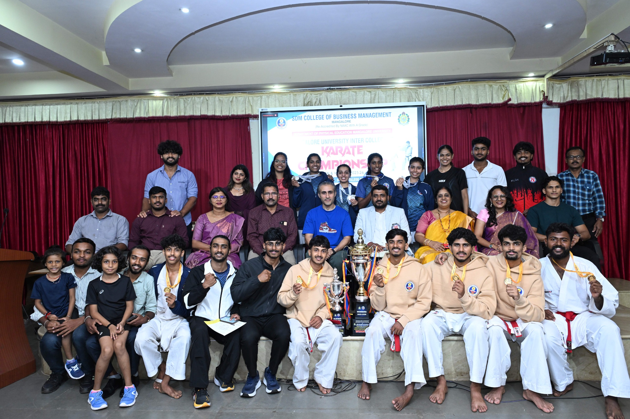 Intercollegiate Karate Competition held at SDMCBM .