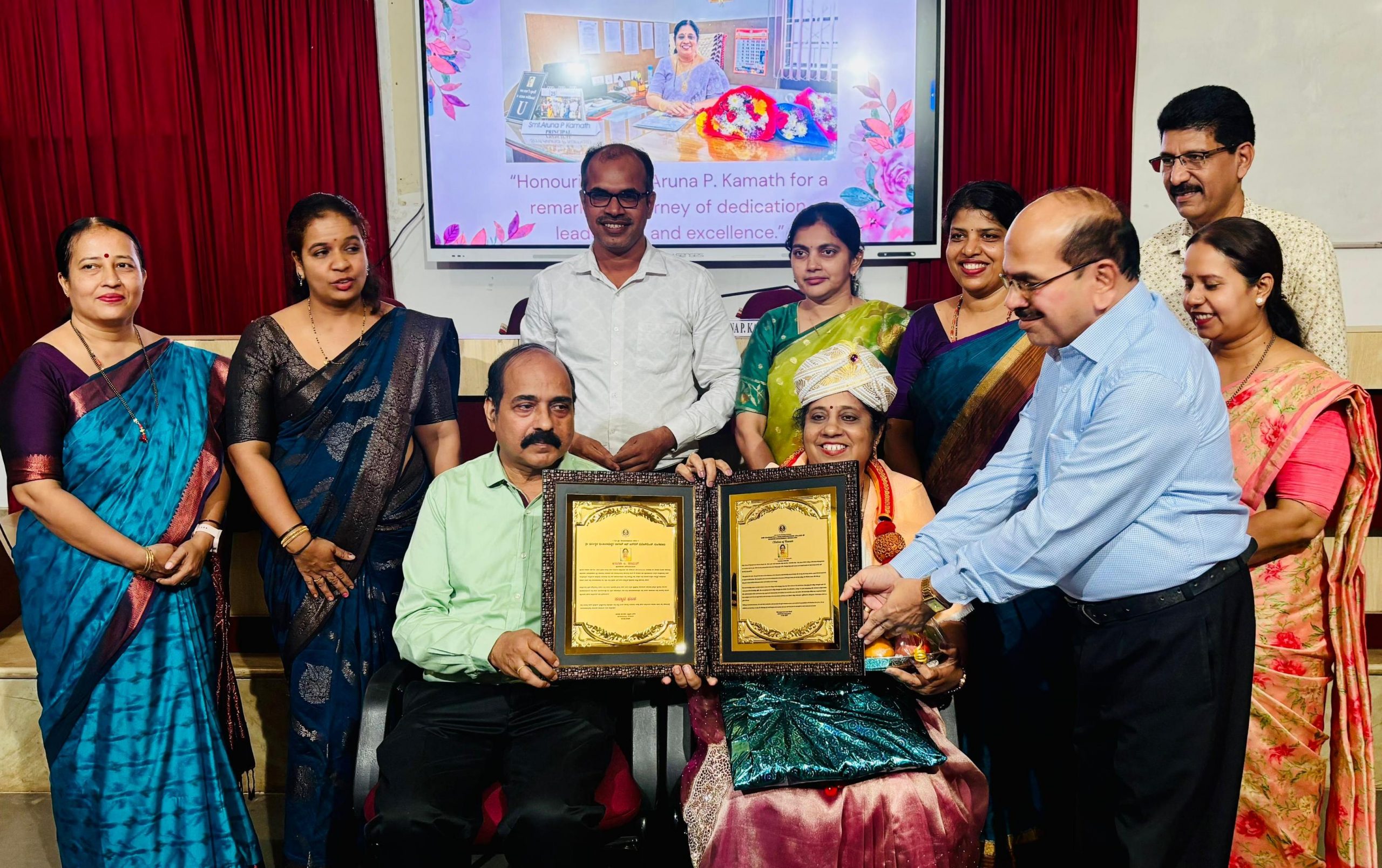 A Grateful Farewell to Principal Prof. Aruna P. Kamath.