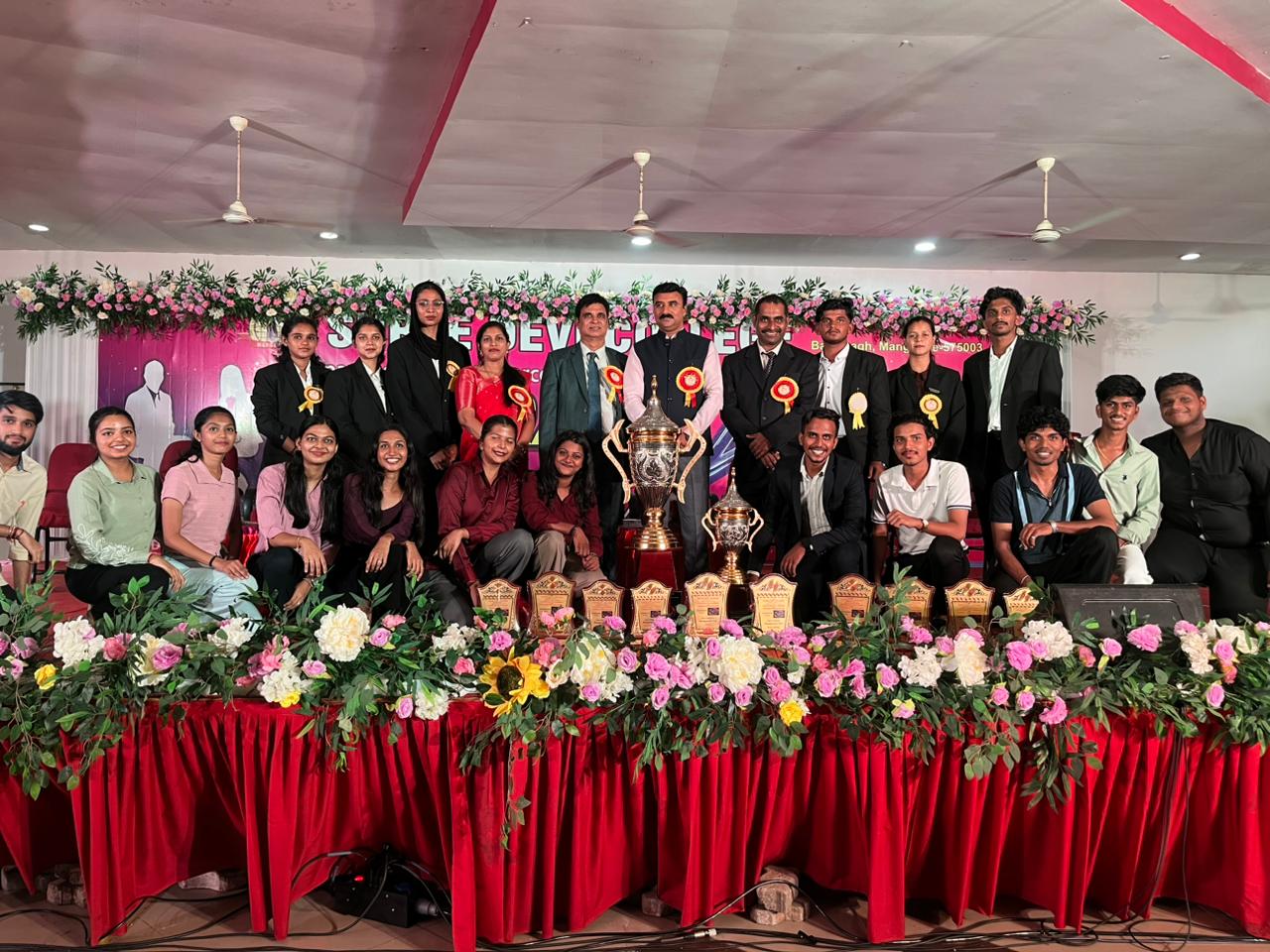 SDM College of Business Management, Mangaluru, emerged as the Overall Champions of Exuberance 2026.