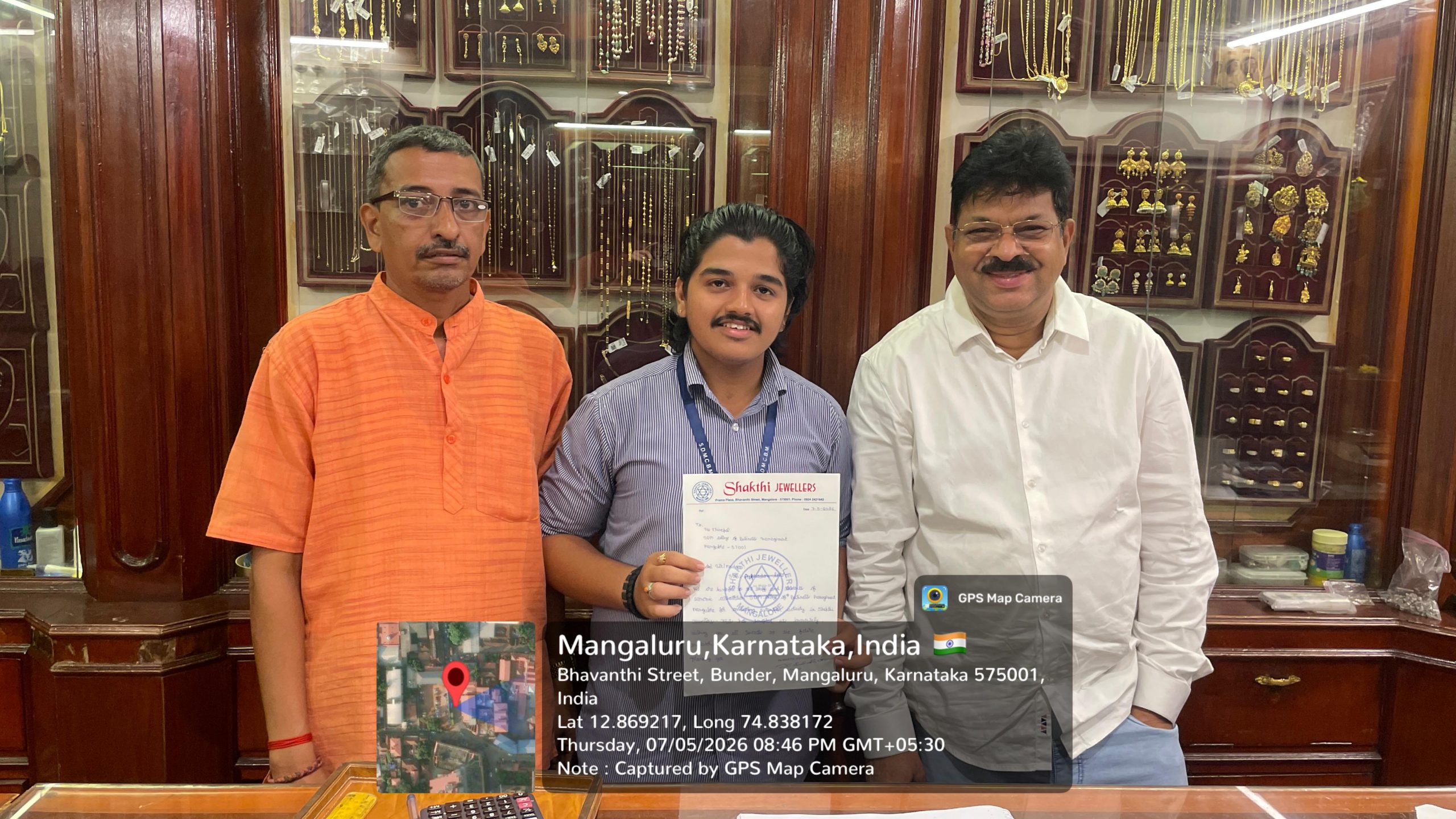 Visit to Shakthi Jewellers, Mangalore.