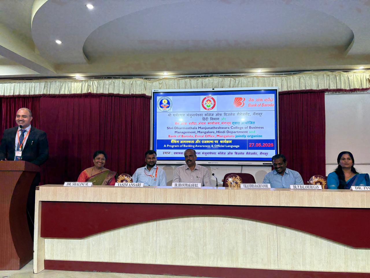 Hindi workshop on “Banking Awareness and Importance of Official Language”.