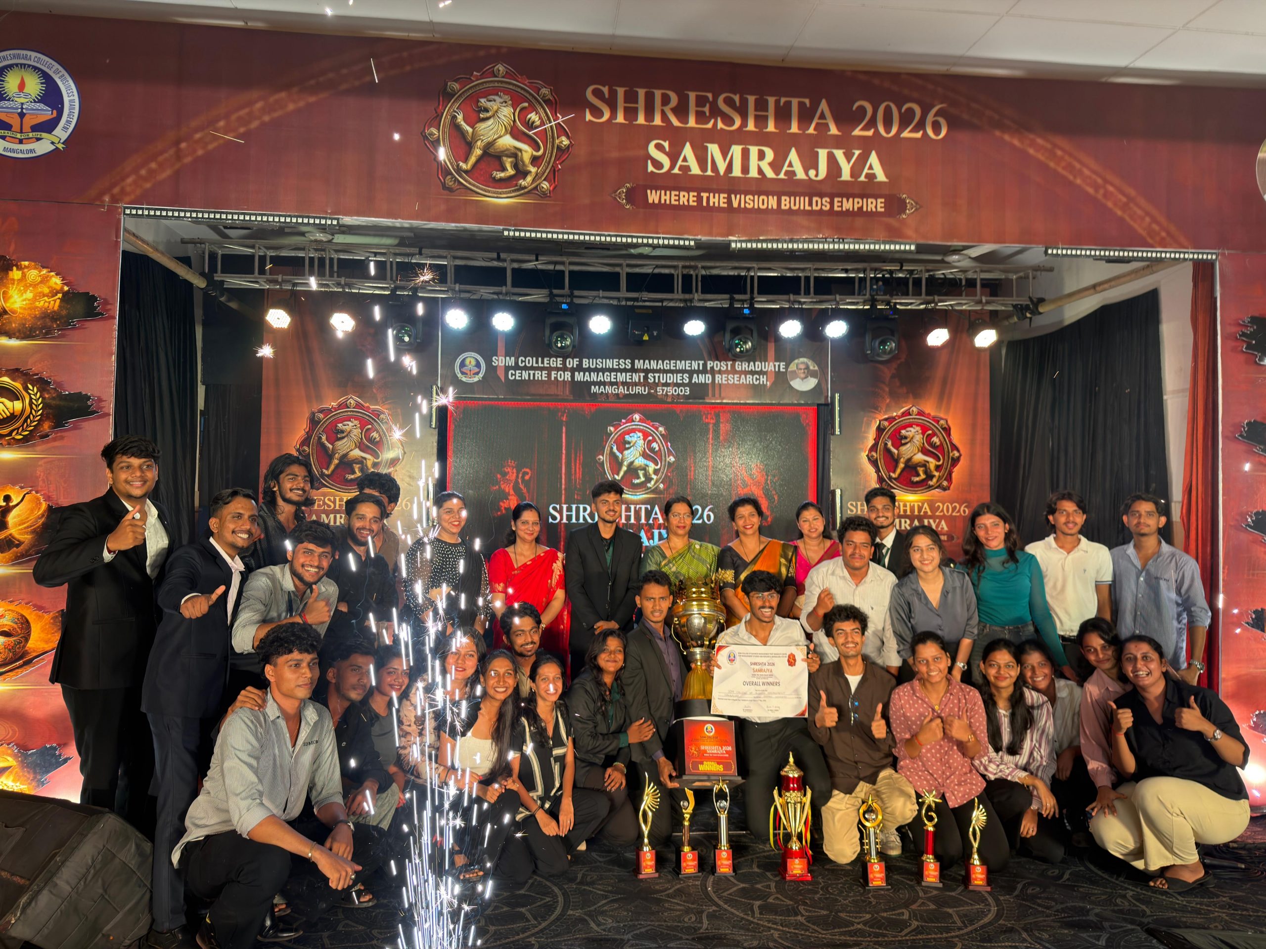 SDM College Emerges as Overall Winner at Intercollegiate Fest “Sreshta Samrajya.