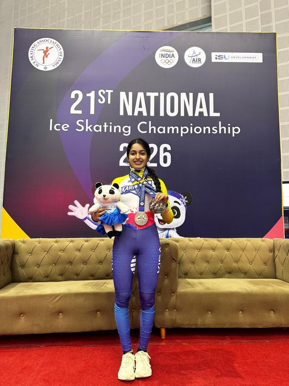 SDM College of Business Management  Student Excels at 21st National Ice Skating Championship 2026