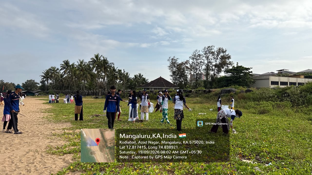 International Coastal Clean up Programme at Ullal Beach.