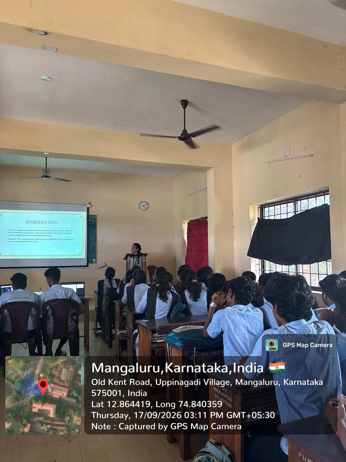 Extension activity at Govt PU College