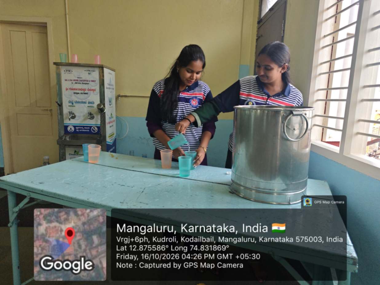 Water Conservation Awareness and Social Service Activity at Kudroli Temple